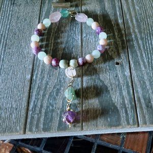 Gemstone elegance handmade bracelet